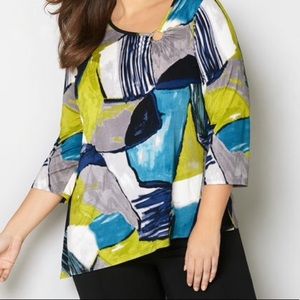 Keyhole Ring Asymmetrical Top